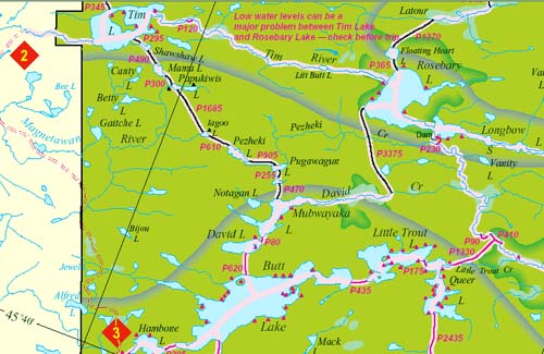 Click on the lakes to view the trip logs & pics